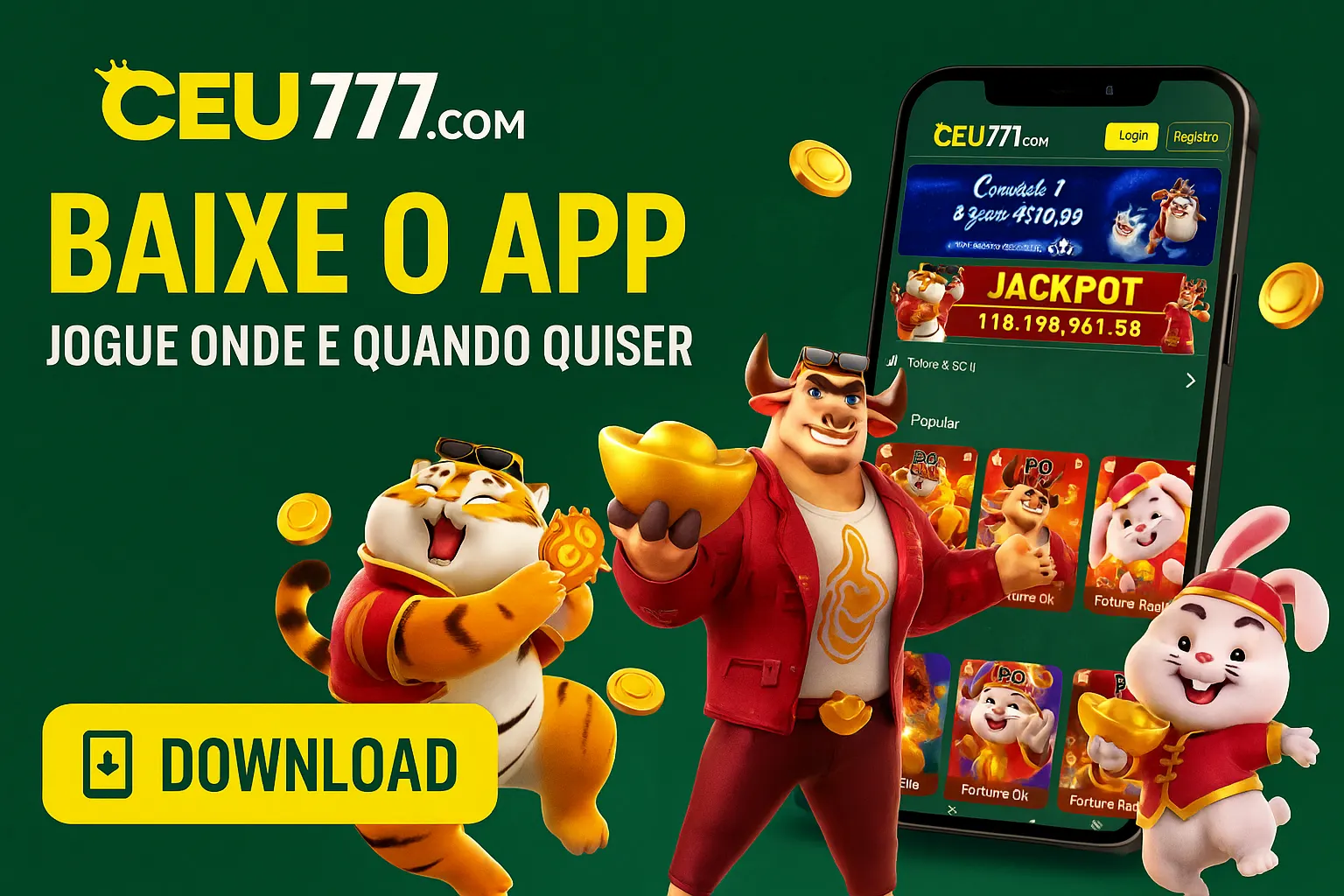 Baixar o CEU777.COM Cassino App