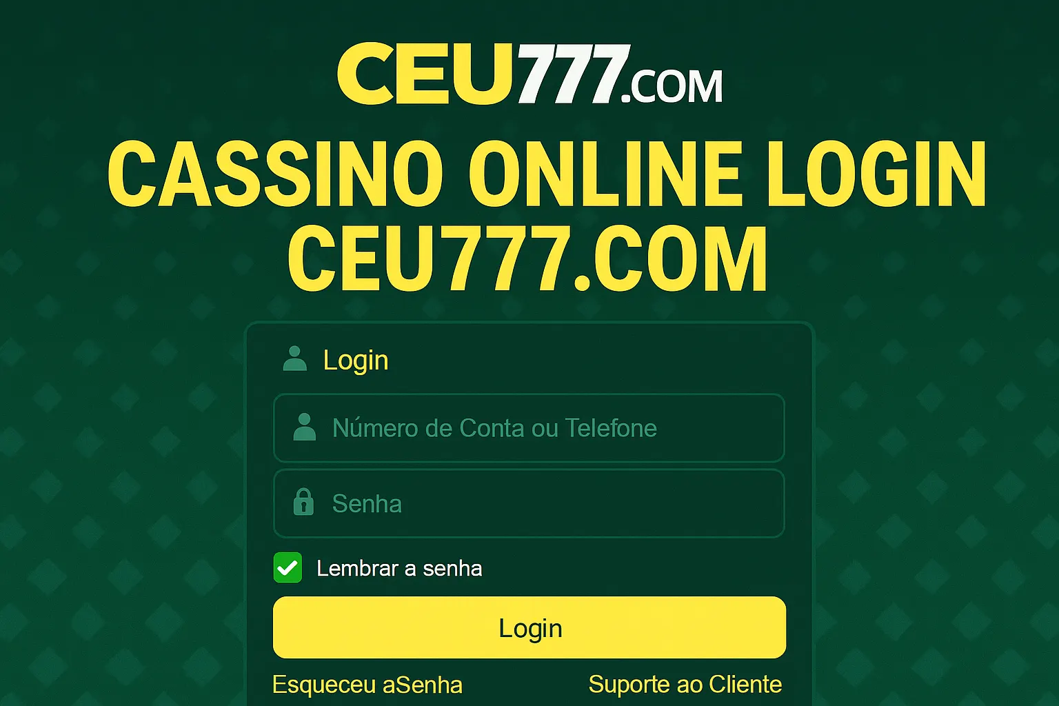 Login no Cassino CEU777.COM