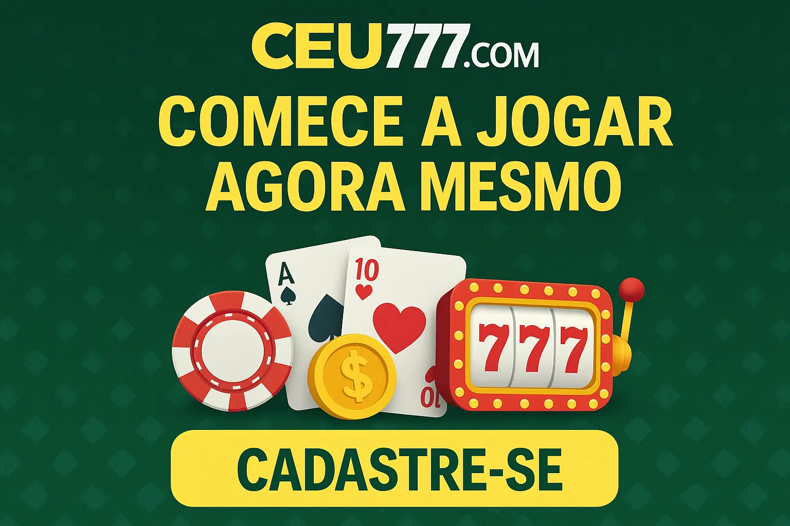 Criar uma nova Conta no plataforma CEU777.COM